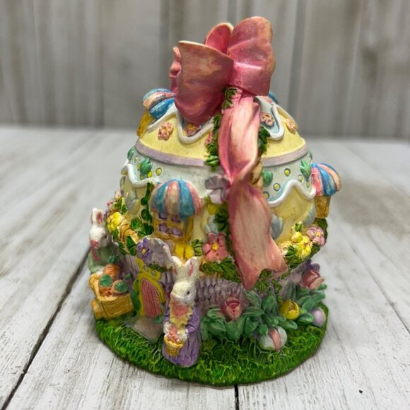 Vtg Easter Bunny Spring Time Resin Characters Set of 3 Home Decorations - Picture 5 of 10